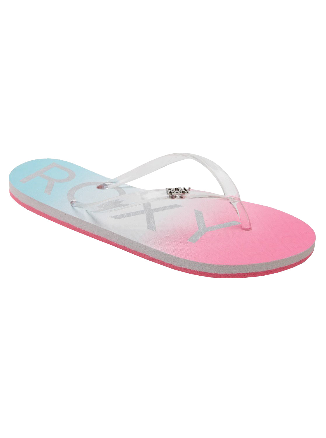 Roxy Viva Jelly Womens Sandal WCQ-White-Crazy Pink-Turquoise 9