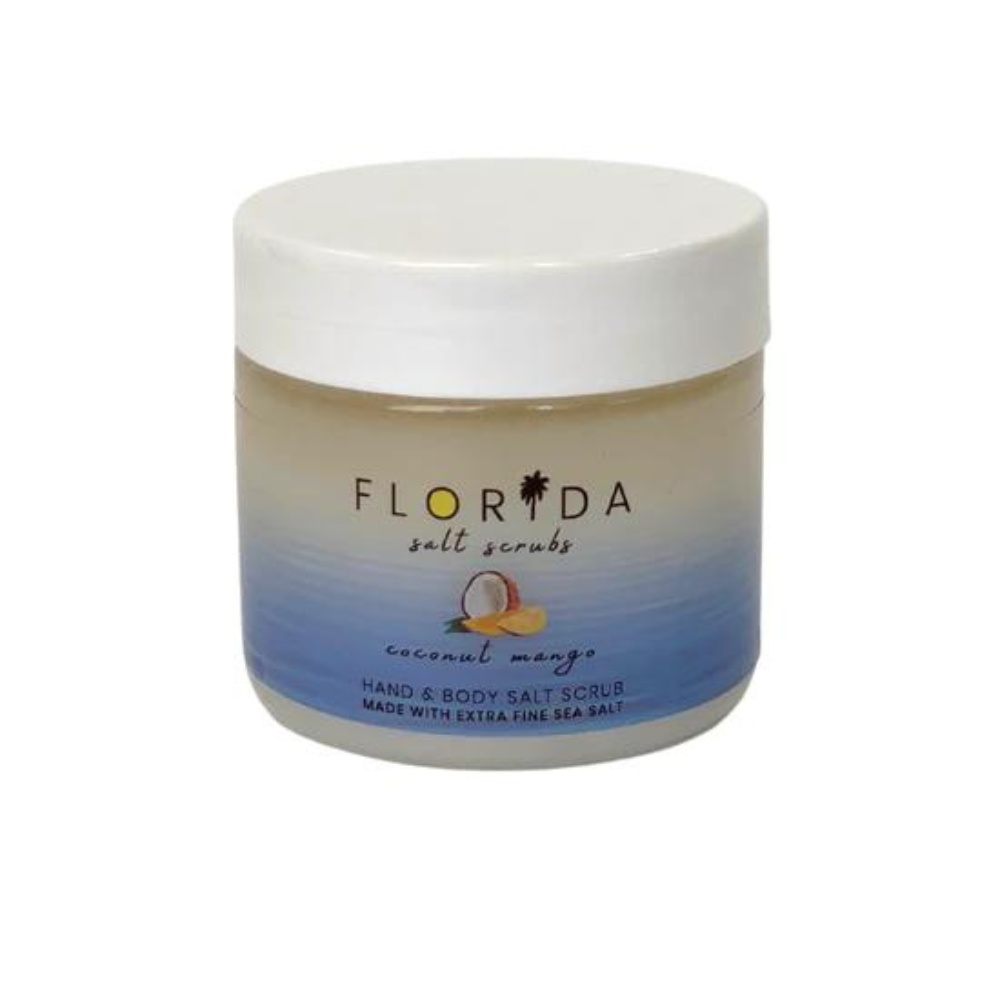 Florida Glow Salt Scrubs Jar Mango-Coconut 3.3oz