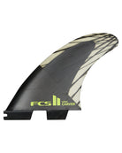 FCS 2 Carver PC Carbon Tri-Fin Set Black-Acid M