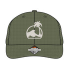 Island Water Sports SPF 50 Wave And Palm Hat Olive OS