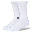 Stance Icon Mens Socks White/Black M