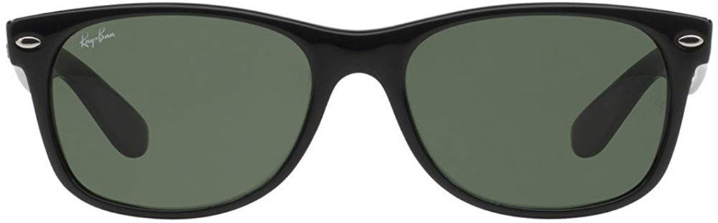Ray Ban New Wayfarer Polarized Sunglasses Black CrystalGreen Wayfarer