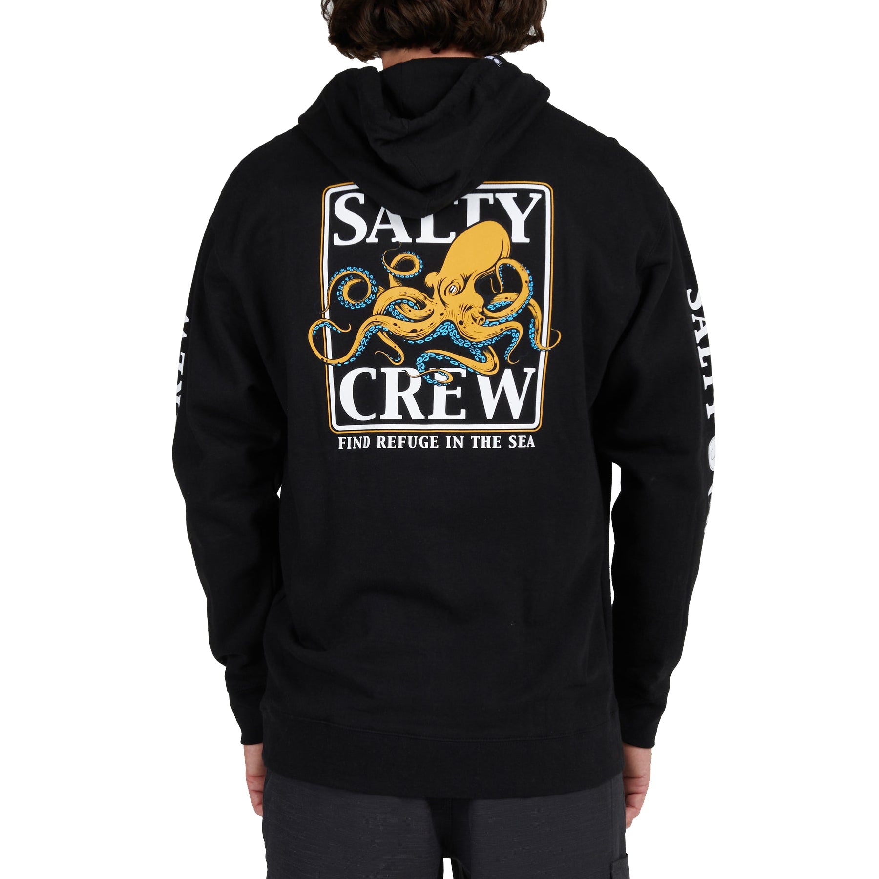 Salty Crew Ink Slinger Hood Fleece  Black S