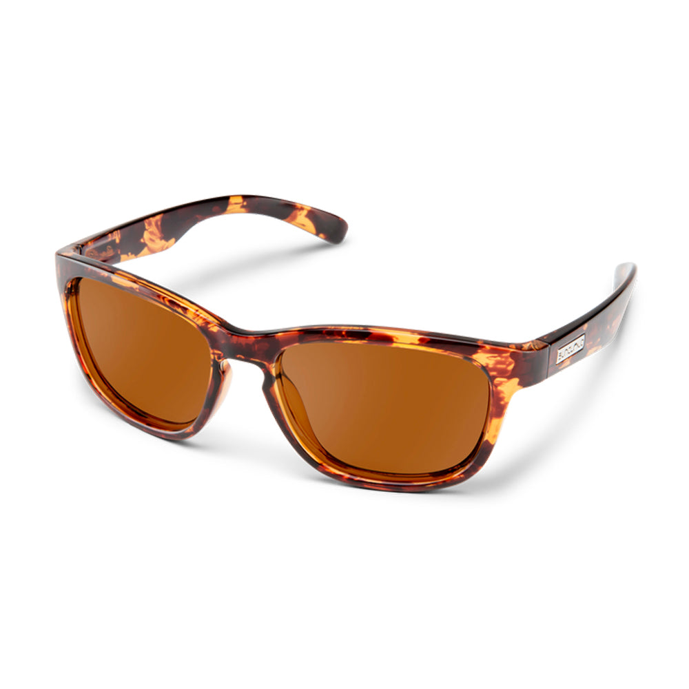 SunCloud Cinco Polarized Sunglasses DKHavana Brown Square