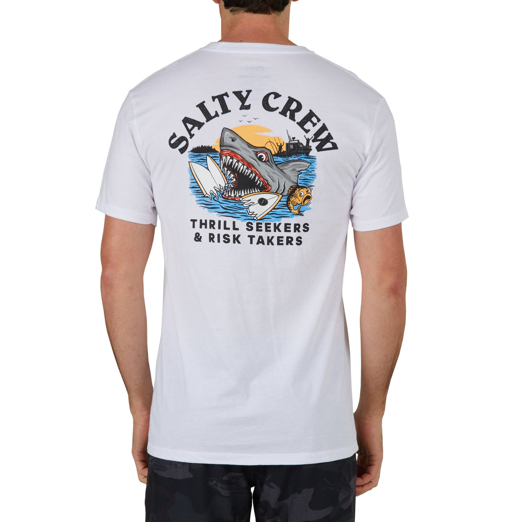 Salty Crew Terror Shark Premium Tee  White S