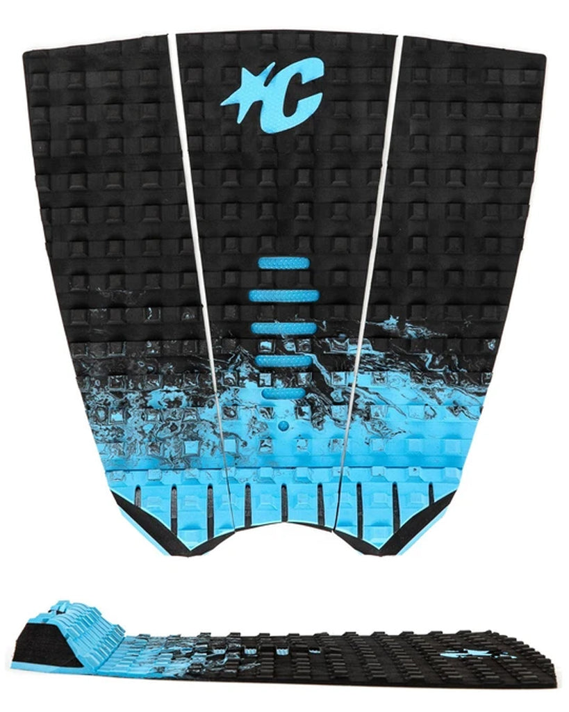 Creatures of Leisure Mick Fanning Traction Pad Black-Fade-Cyan