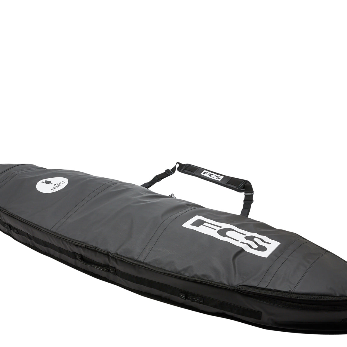 FCS Travel 2 All Purpose Boardbag Black-Grey 6ft7in