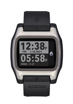 Nixon The High Tide Watch 625-Silver-Black