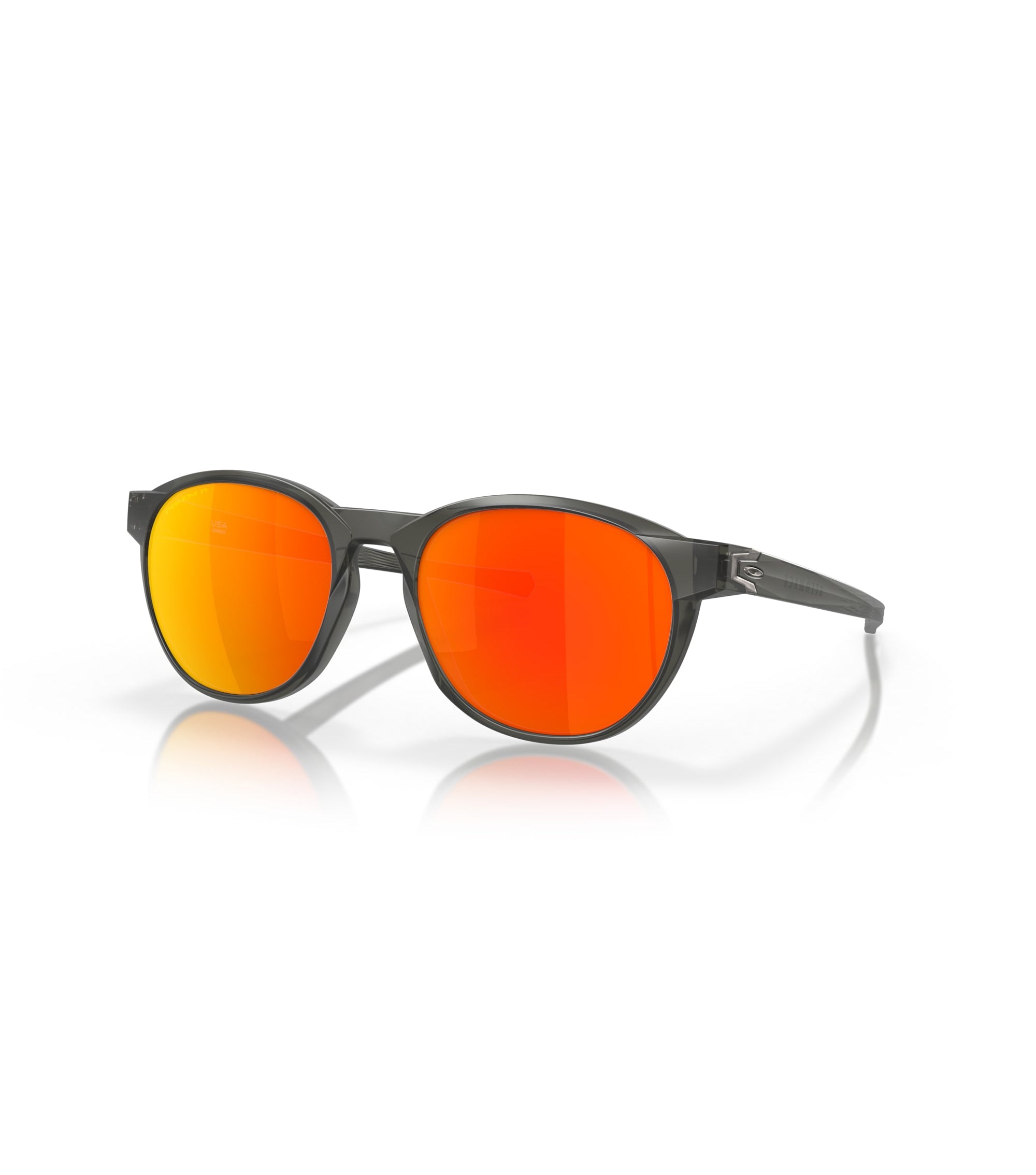Oakley Reedmace Polarized Sunglasses MatteGreySmoke PrizmRuby