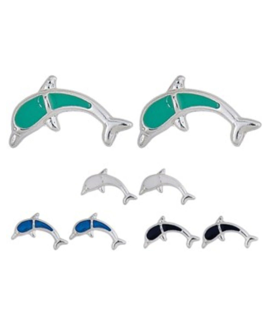 Cruz Enamel Dolphin Earring