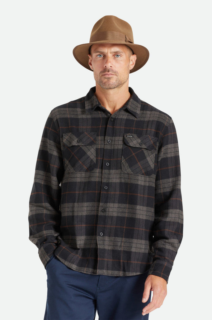 Bowery L/S Flannel - Black/Charcoal.