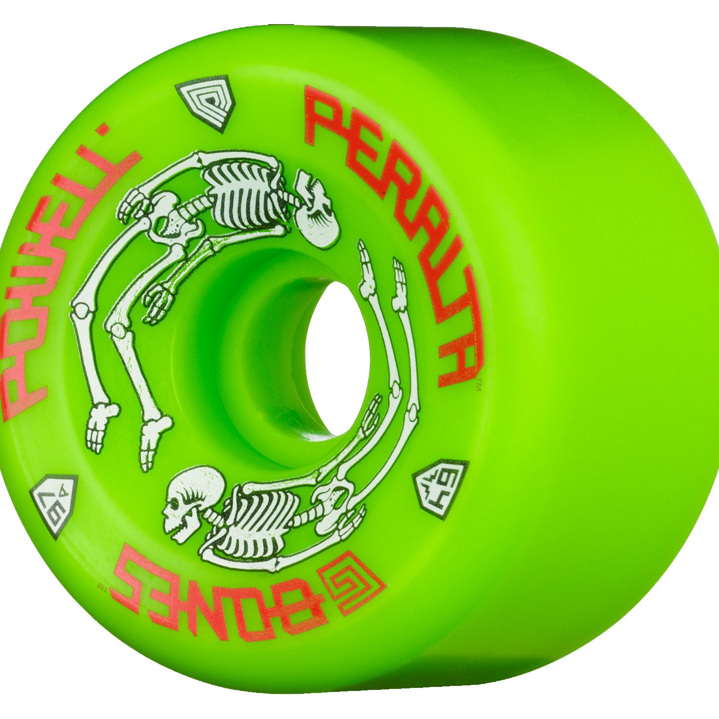 Powell Peralta G Bones Skateboard Wheels Green 64mm
