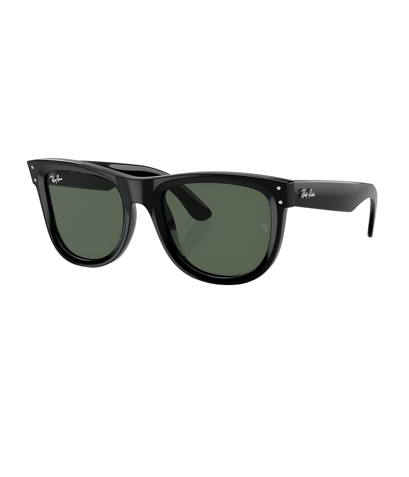 Ray Ban Wayfarer Polarized Sunglasses ReverseBlack DKGreen Wayfarer
