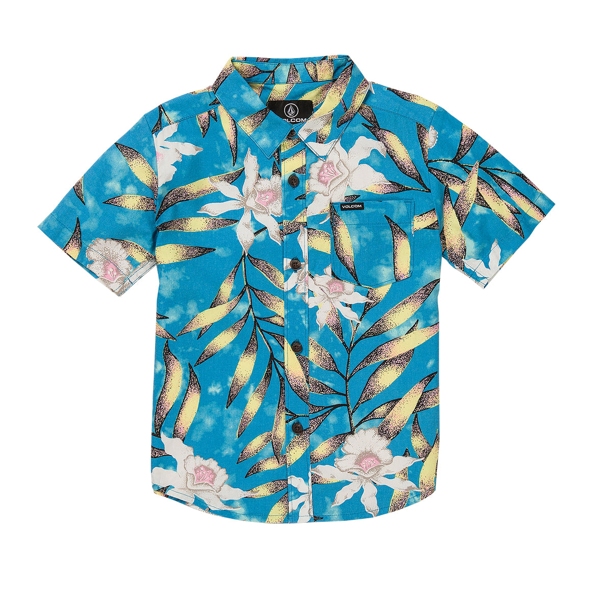 Volcom Little Boys Tropical Hideout SS Shirt MAB 2T