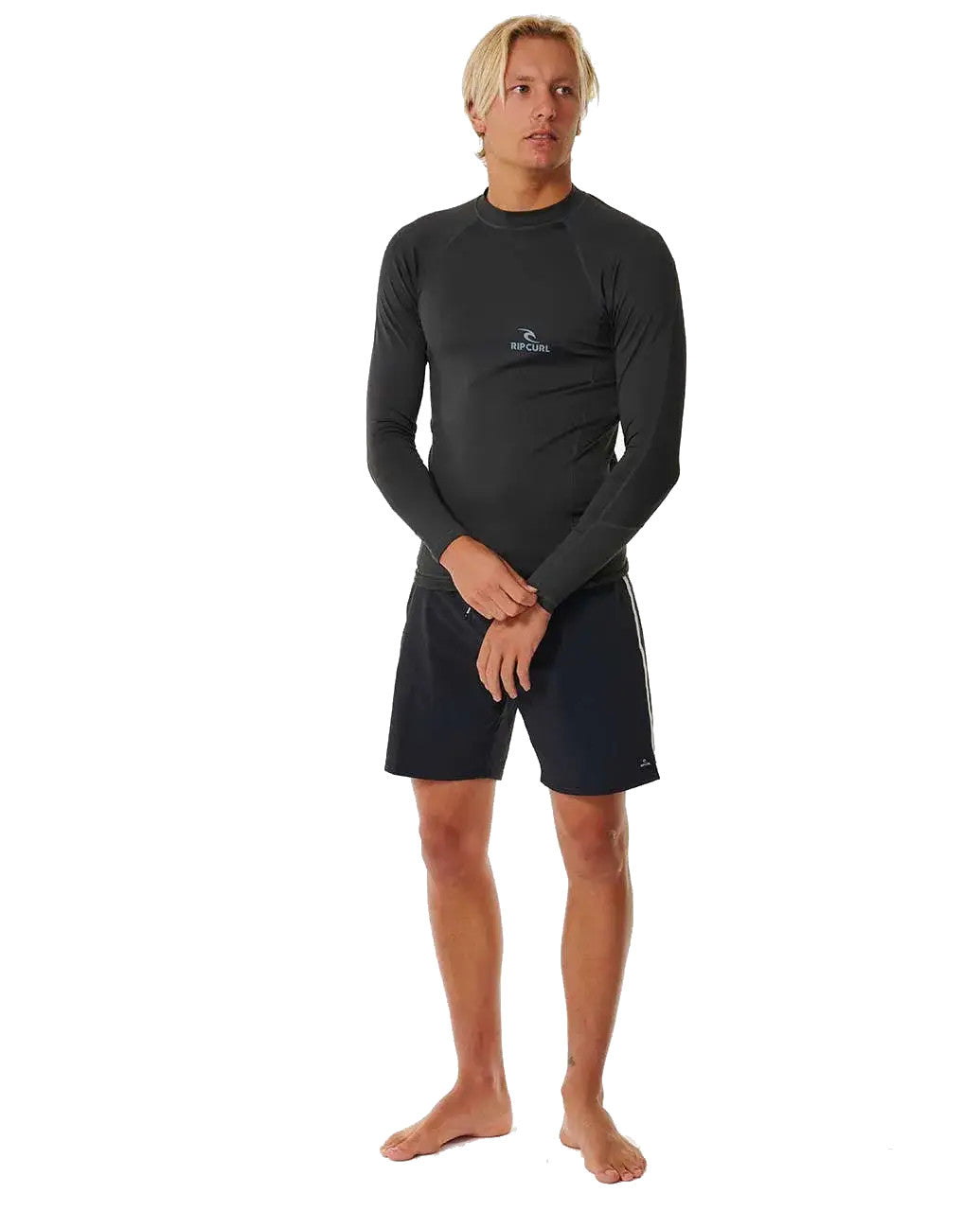 RIP CURL STACK UPF PERF L/S 8264-WASHED BLACK M