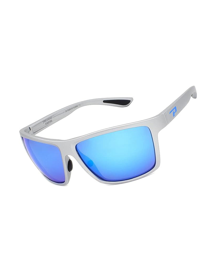 Peppers Hammerhead Polarized Sunglasses Silver BlueMirror