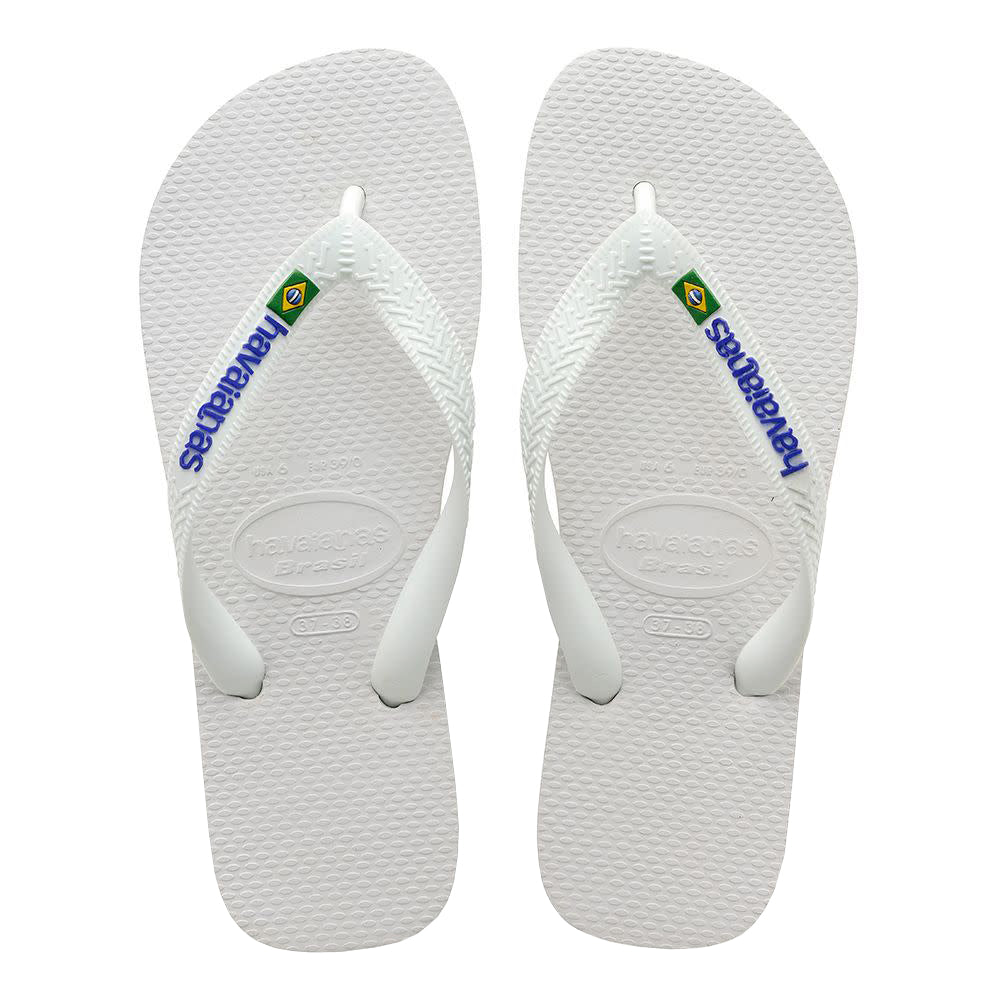 Havaianas Brazil Logo Mens Sandal 0001-White 13