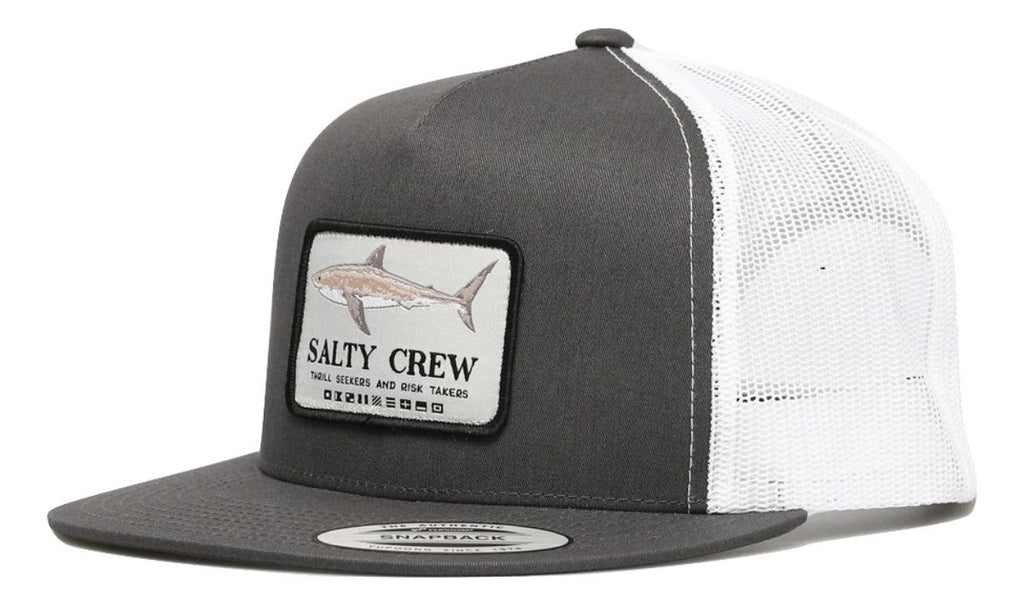 Salty Crew Farallon Retro Trucker Hat CharcoalWhite OS