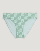 Free Fly Women's Wavebound Bikini Bottom Sea Scallop Print Ocean Mist XS
