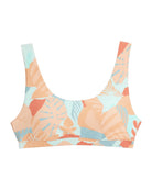 Free Fly Women's Wavebound Scoop Bikini Top Calypso Print Light Coral M