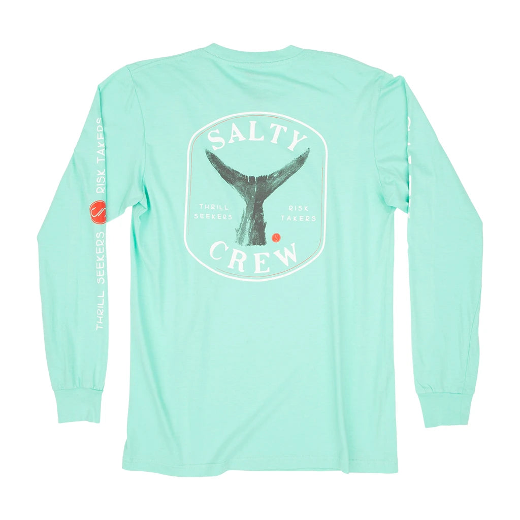 Salty Crew Fishstone Premium L/S Tee Sea Foam XL