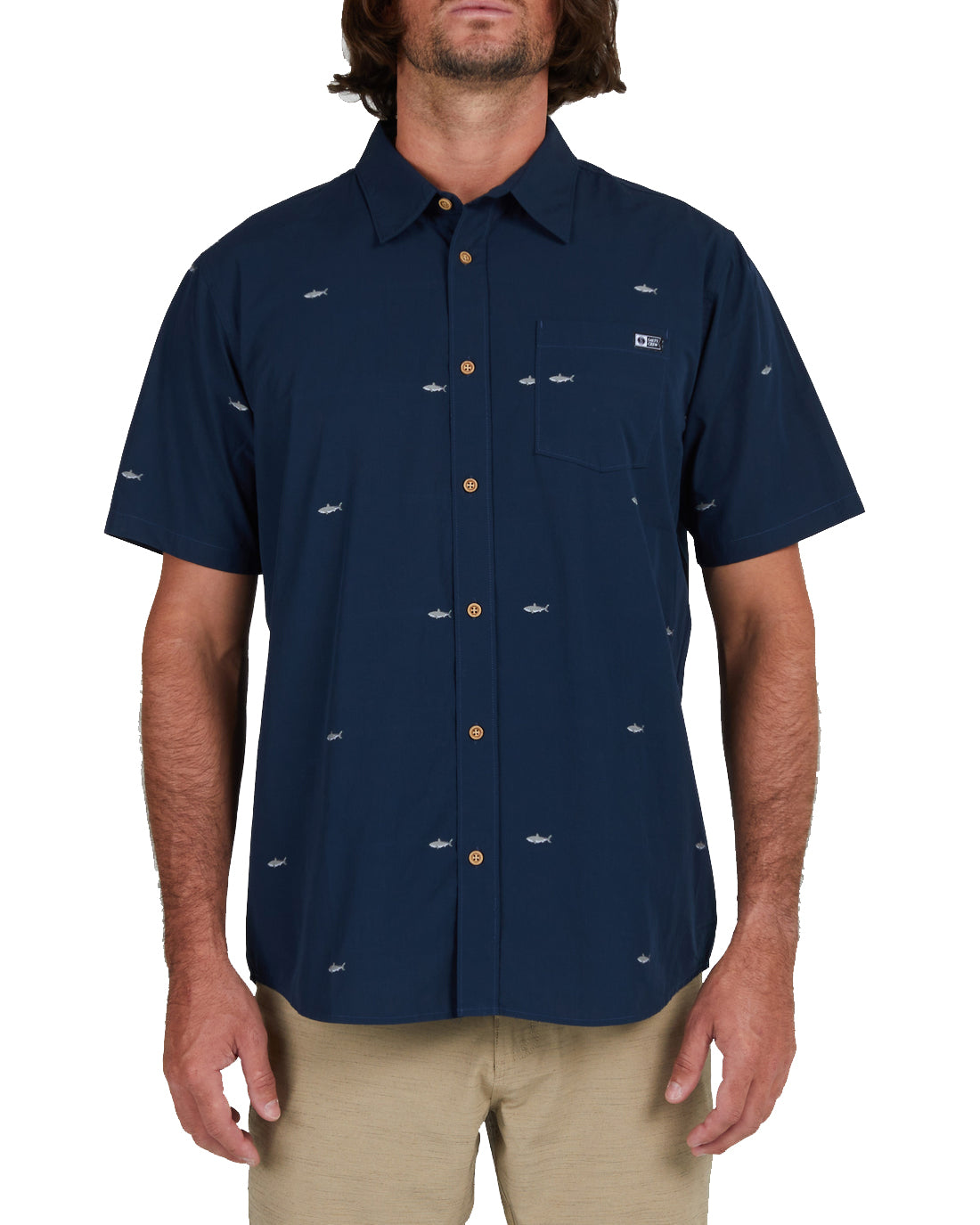 Salty Crew Bruce SS Woven Shirt Navy S