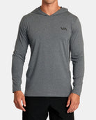 RVCA Sport Vent LS Hood CCH-Charcoal Heather M