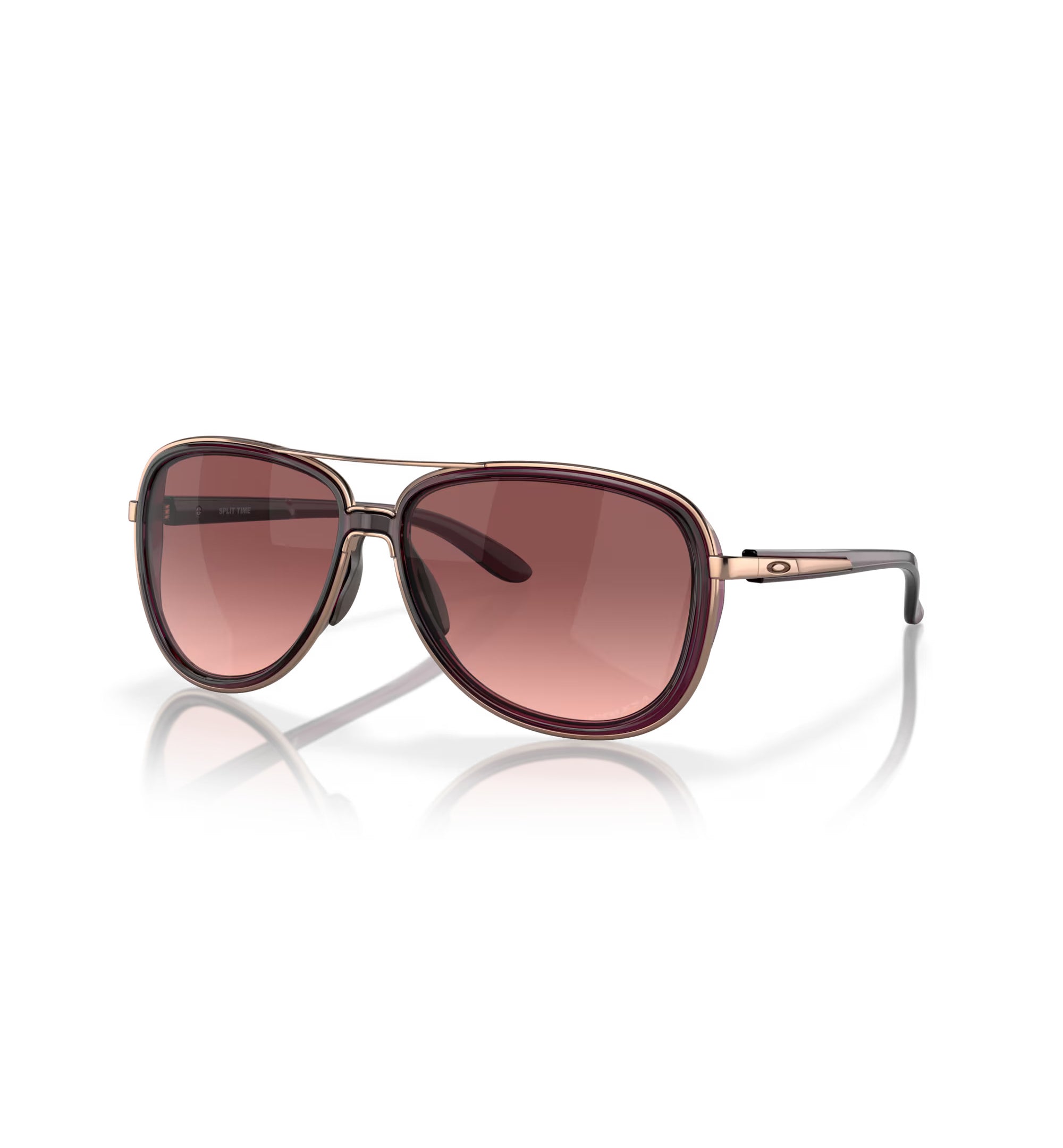 Oakley Split Time Sunglasses Crystal Raspberry/Rose Gold G40 Black Gradient Aviator