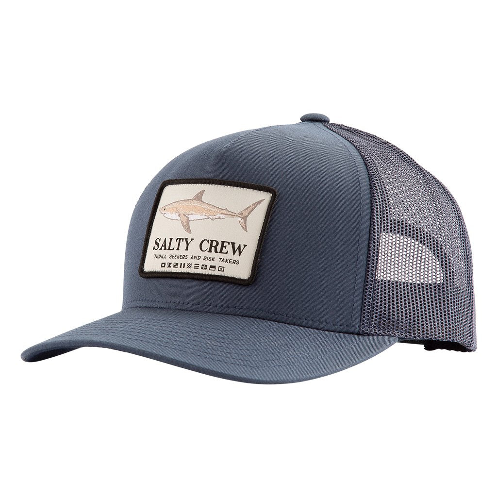 Salty Crew Farallon Retro Trucker Hat Navy OS