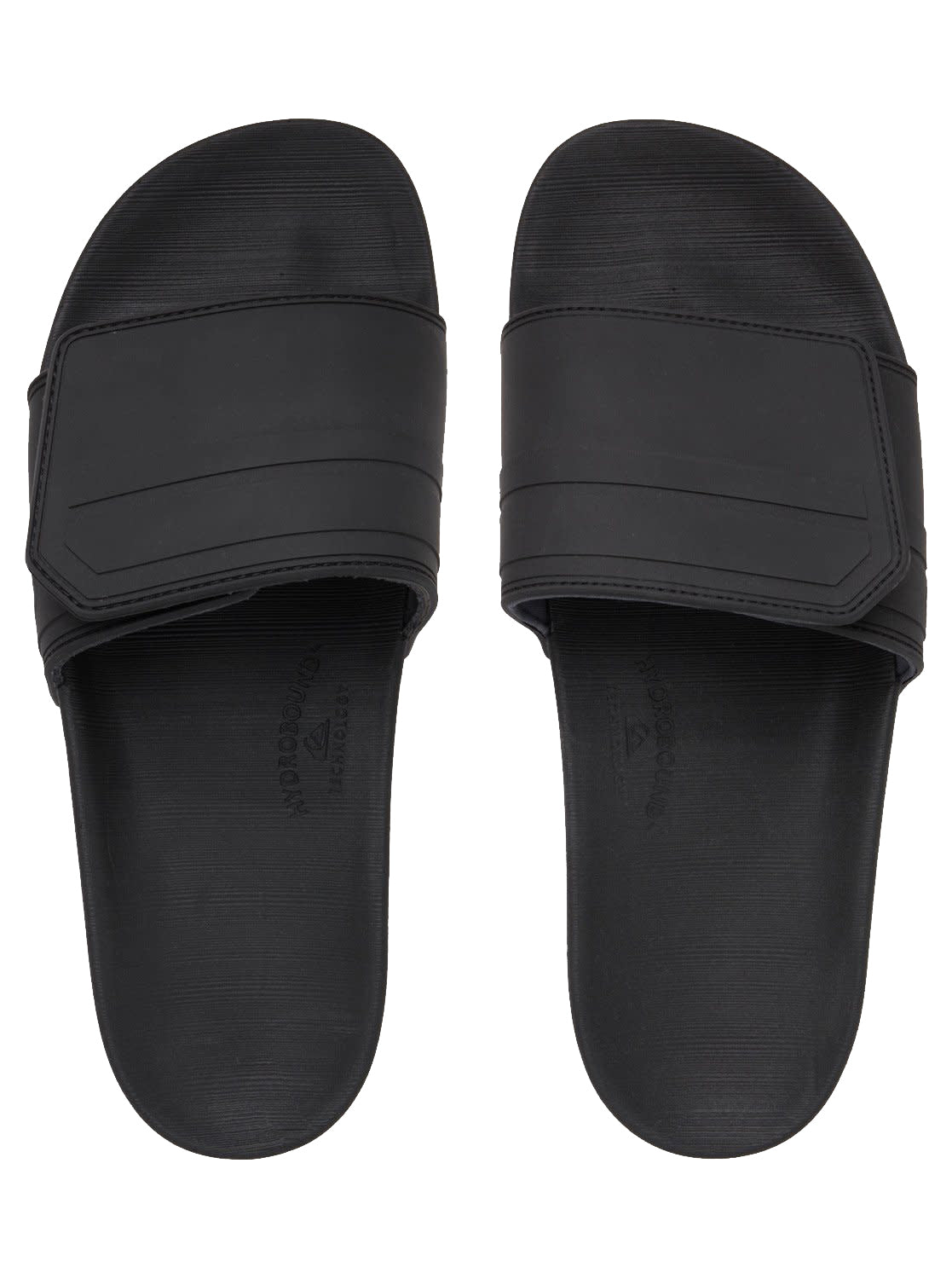 Quiksilver Rivi Slide Adjust Mens Sandal XKSK-Black-Grey-Black 10