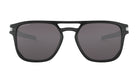 Oakley Latch Beta Sunglasses Matte Black Prizm Grey Square