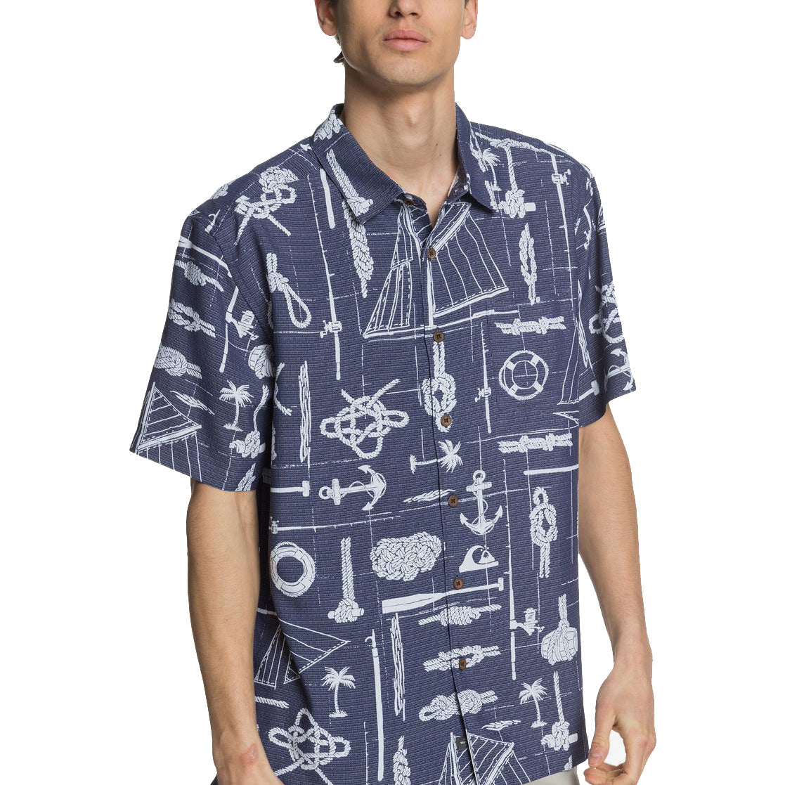 Quiksilver Waterman Knots And Stuff SS Shirt BSW6 M