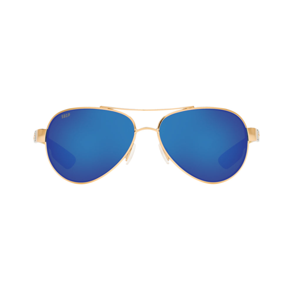 Costa Del Mar Loreto Sunglasses Rose Gold Blue Mirror 580P