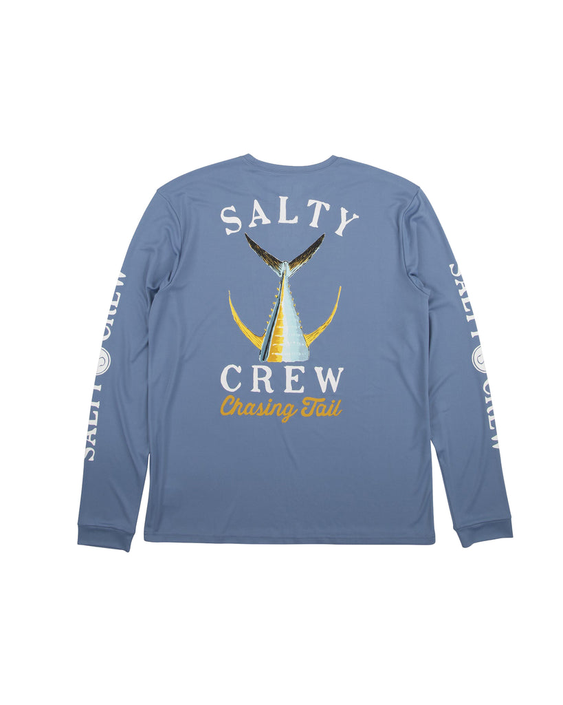 Salty Crew Tailed LS Tech Tee Marine Blue XL
