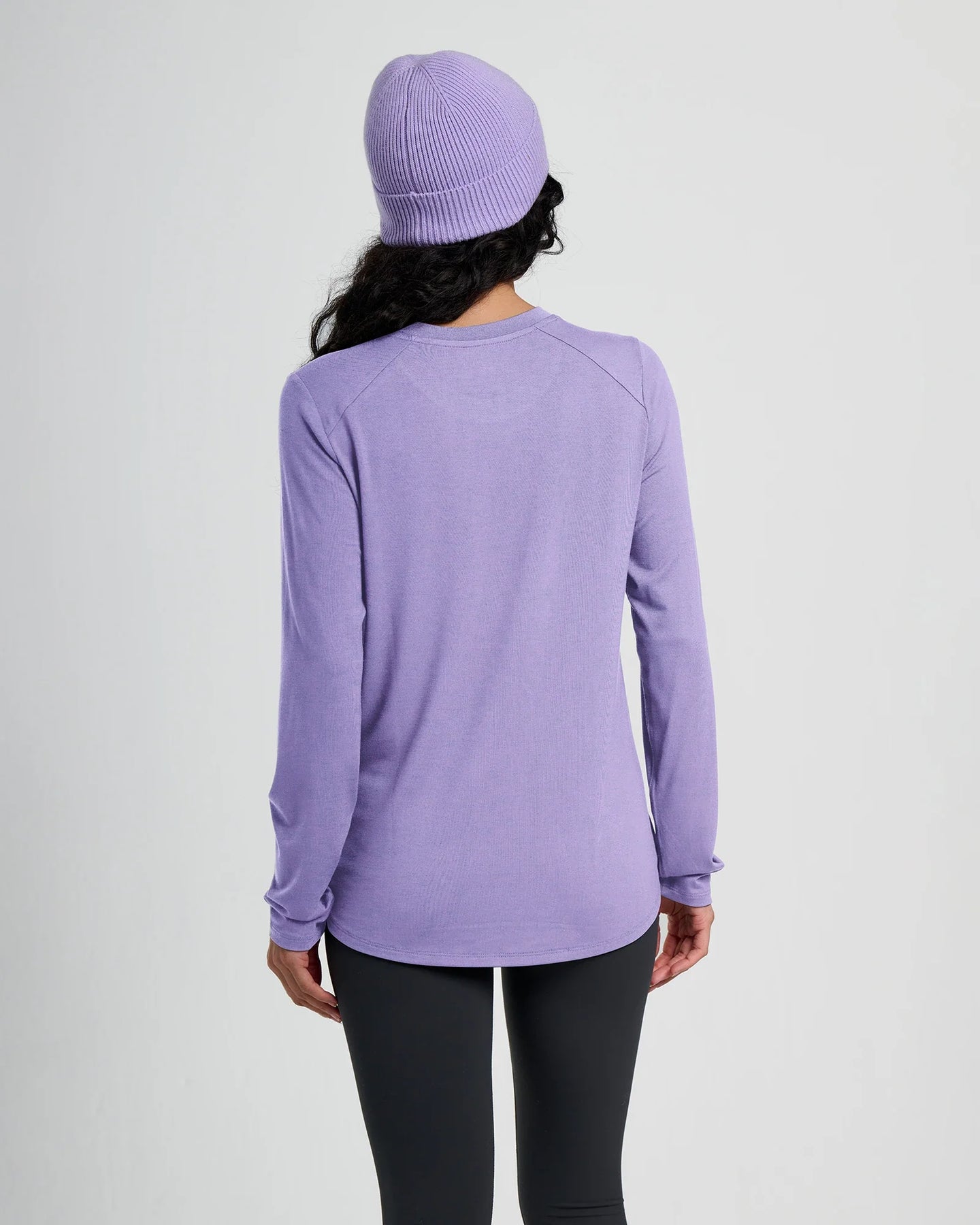 Free Fly Women's Bamboo Shade Long Sleeve II 656-Bright Lavender XS