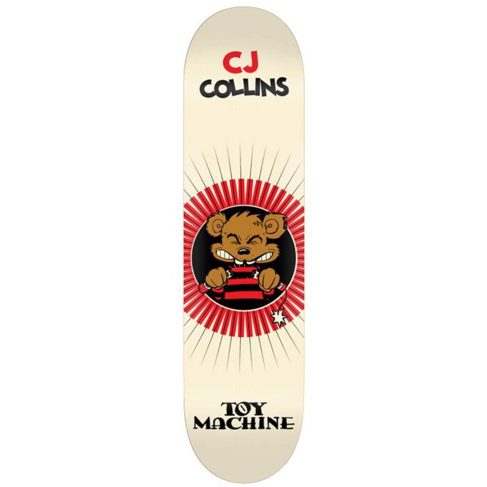 Toy Machine Skateboards Toons Deck Collins 8.0