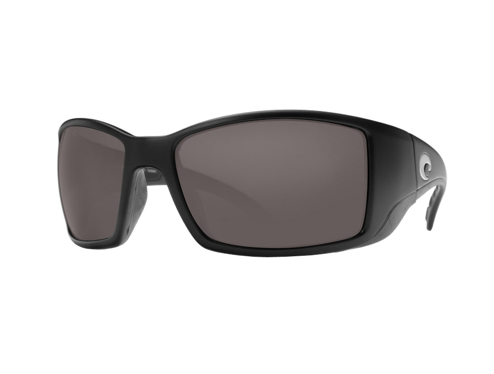 Costa Del Mar Blackfin Sunglasses Matte Black Gray 580P