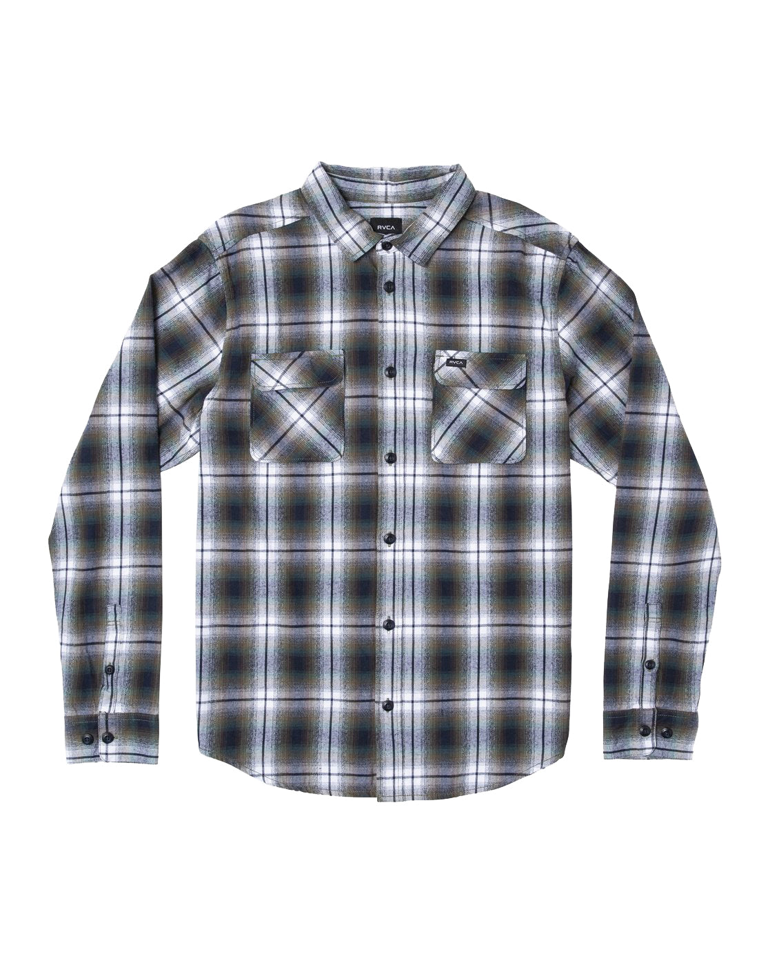 RVCA Hostile Flannel OLV-Olive XL