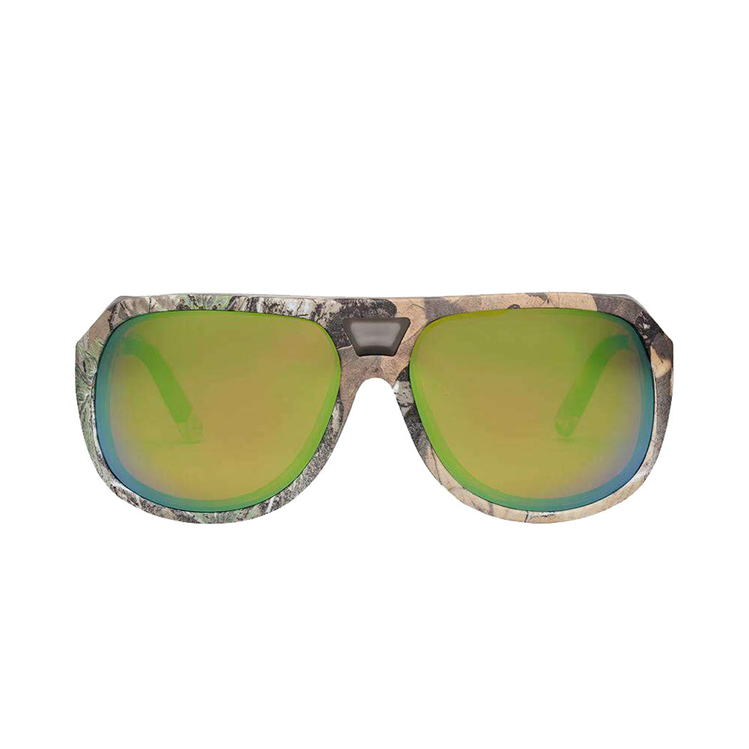 Electric Stacker Real Tree Polarized Sunglasses Camo Green Oversized