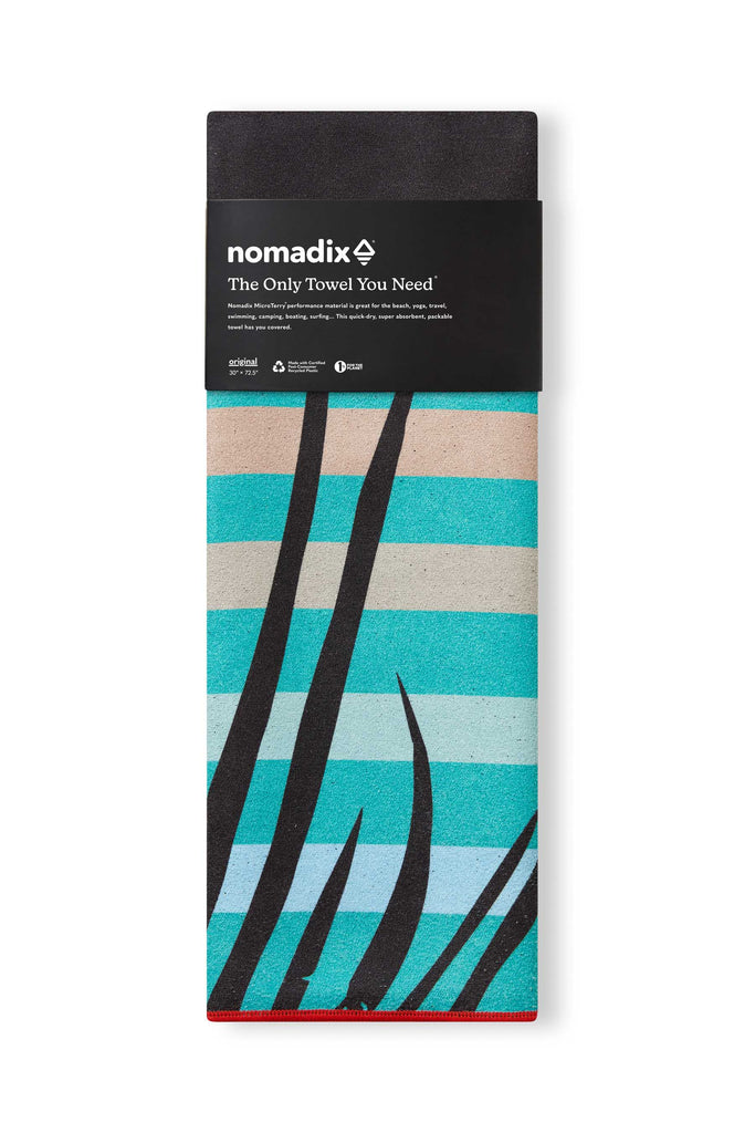 Nomadix Beach Towel EvergladePinkTeal 30x72.5