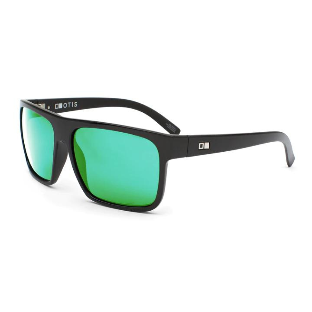 Otis After Dark X Lit Polarized Sunglasses Matte Black GreenReflect Square