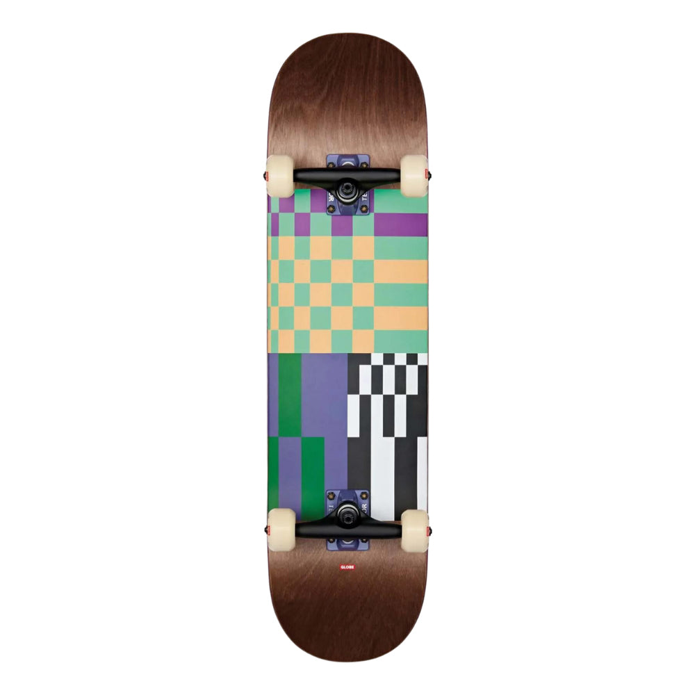 Globe Skateboards G2 Check Please Complete Dark Maple/Grunge 8.0