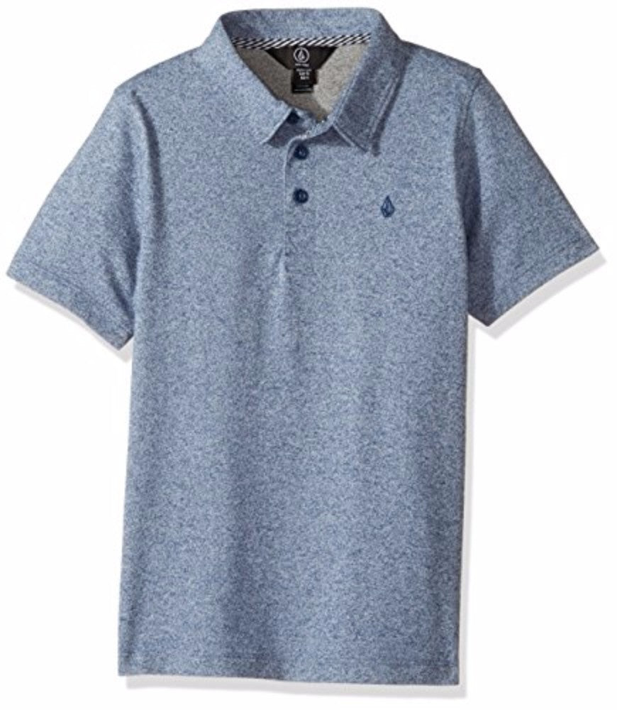 Volcom Wowzer Short Sleeve Kids Polo Shirt SMB-SmokeyBlue 5