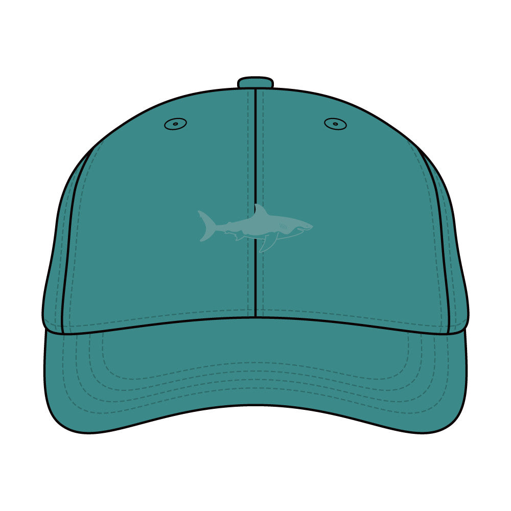 Island Water Sports Low Profile Shark Hat Turquoise OS
