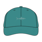 Island Water Sports Low Profile Shark Hat Turquoise OS