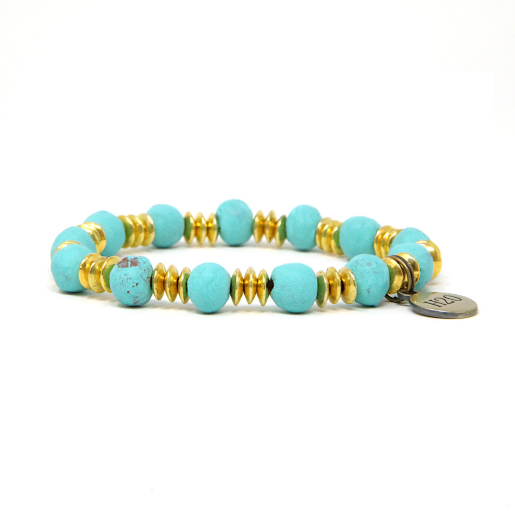 Simbi 7mm Mission Up Bracelet Turquoise OS