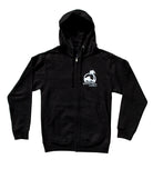 Island Water Sports Script Zip Up Hooded Sweatshirt Black-White S