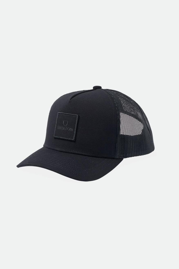 Alpha Block NetPlus Trucker Hat - Black/Black.