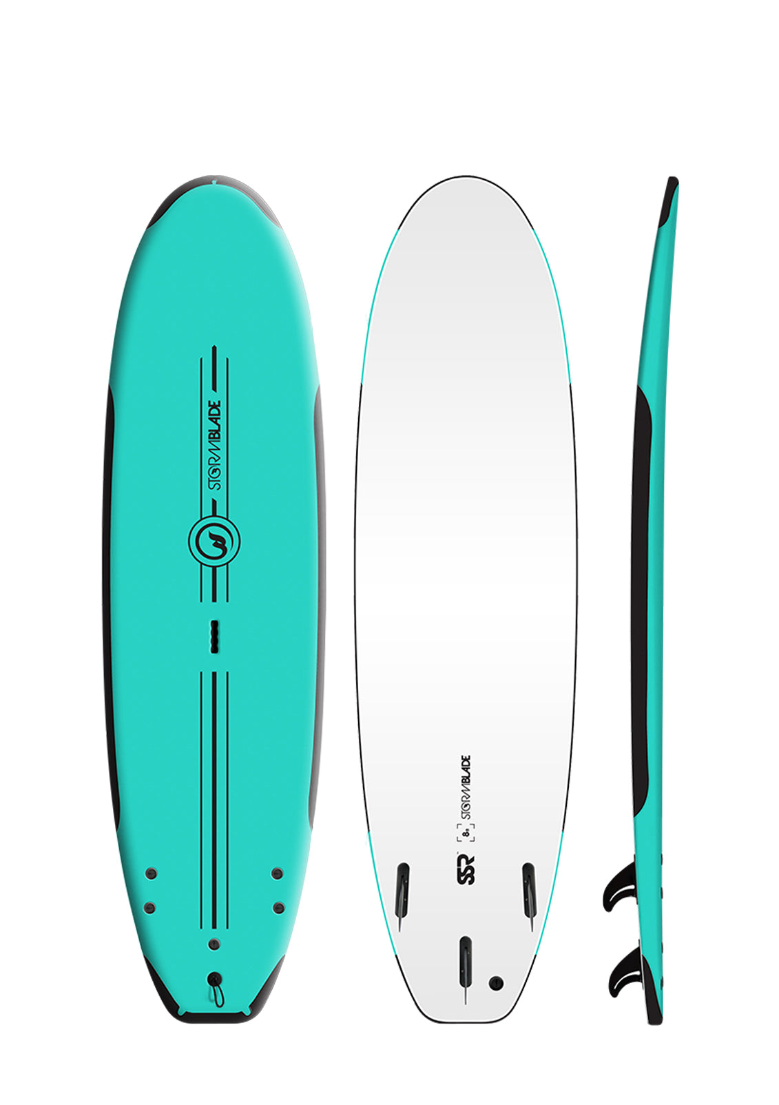Storm Blade Classic Surfboard Apple Green 8ft0in