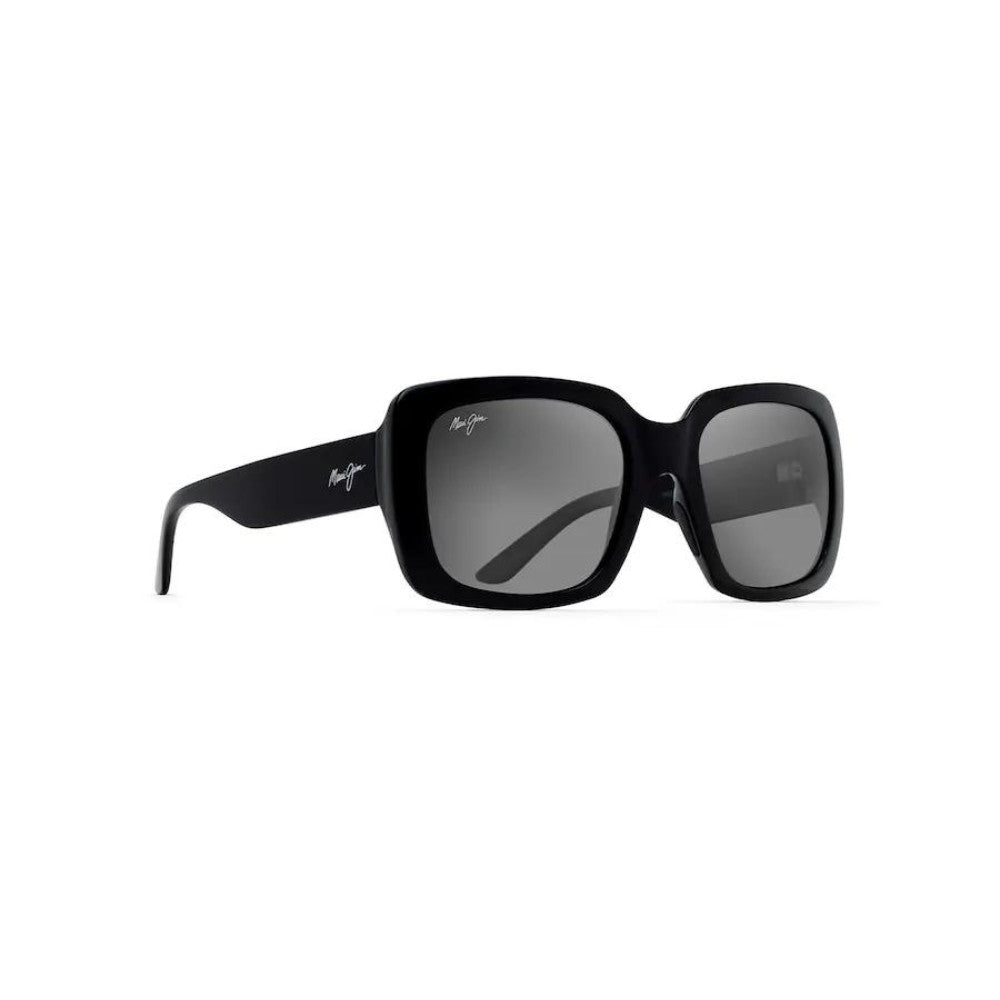 Maui Jim Two Steps Polarized Sunglasses BlackGloss NeutralGrey